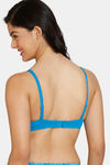 Zivame Sun's Bird Push-Up Wired Medium Coverage T-Shirt Bra - Methyl Blue — thumbnail 2